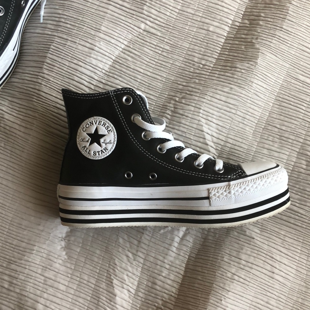 Leather High Top Converse!